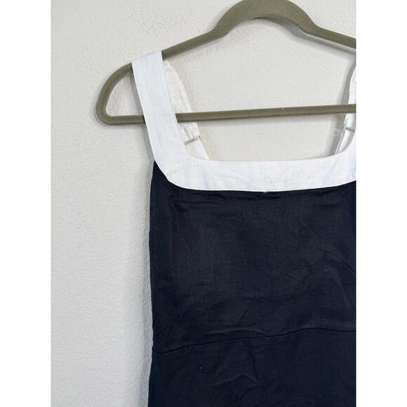 Abercrombie & Fitch Linen Blend Wide Strap Mini Dress Small T Old Money NWT - Picture 5 of 9
